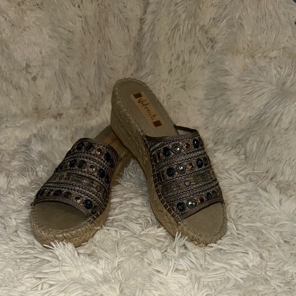 Women's Woven Spain Vidorreta Espadrille Sandals size 39